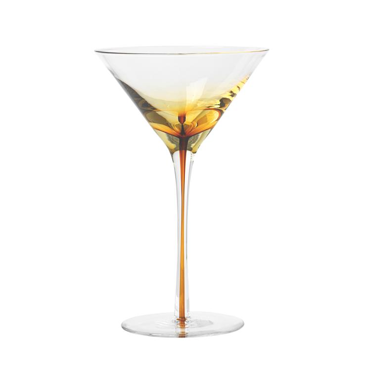 broste Copenhagen Amber Martini Glass