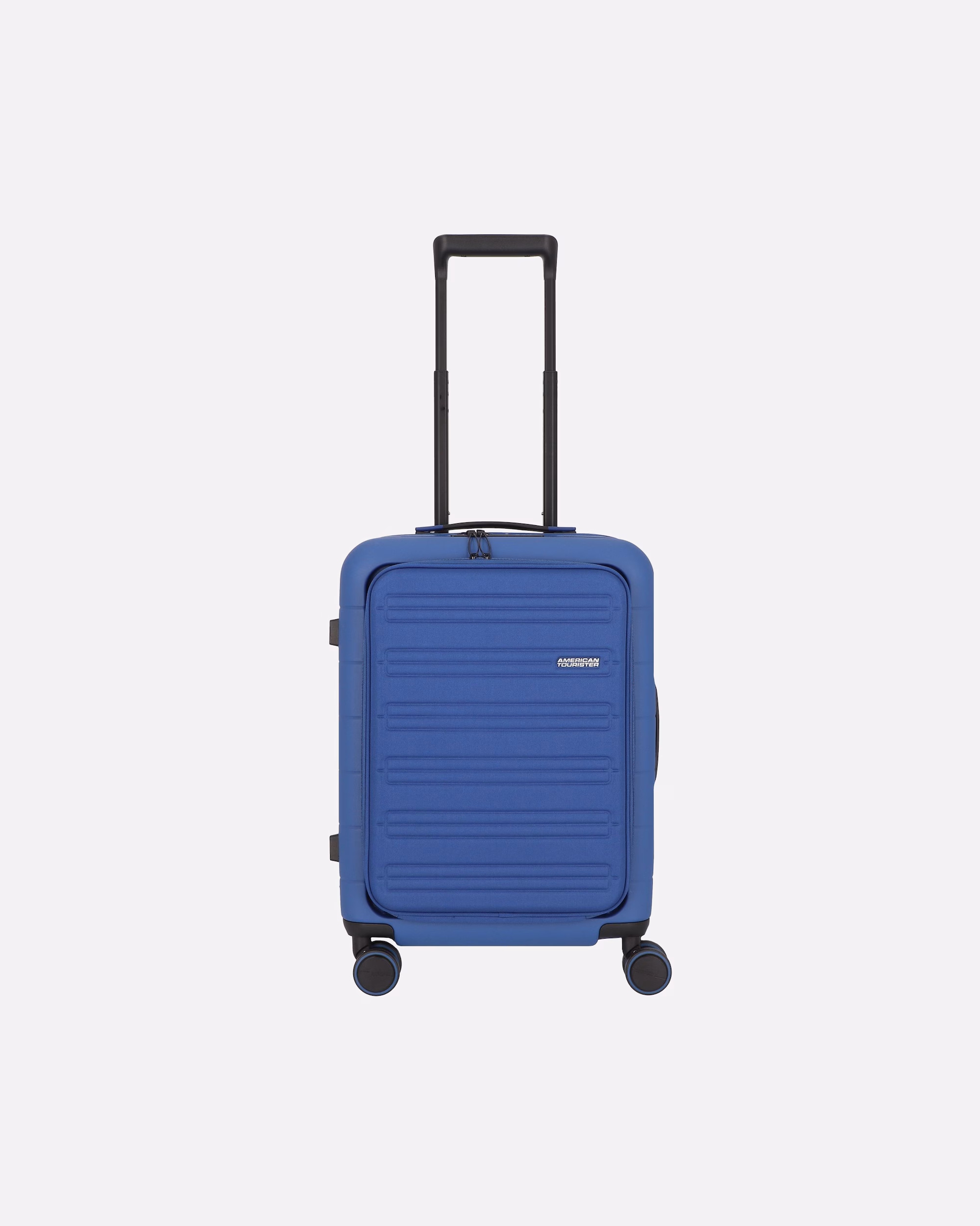 American Tourister hand luggage suitcase Novastream 4 wheels cabin trolley 55 cm laptop compartment with expansion fold