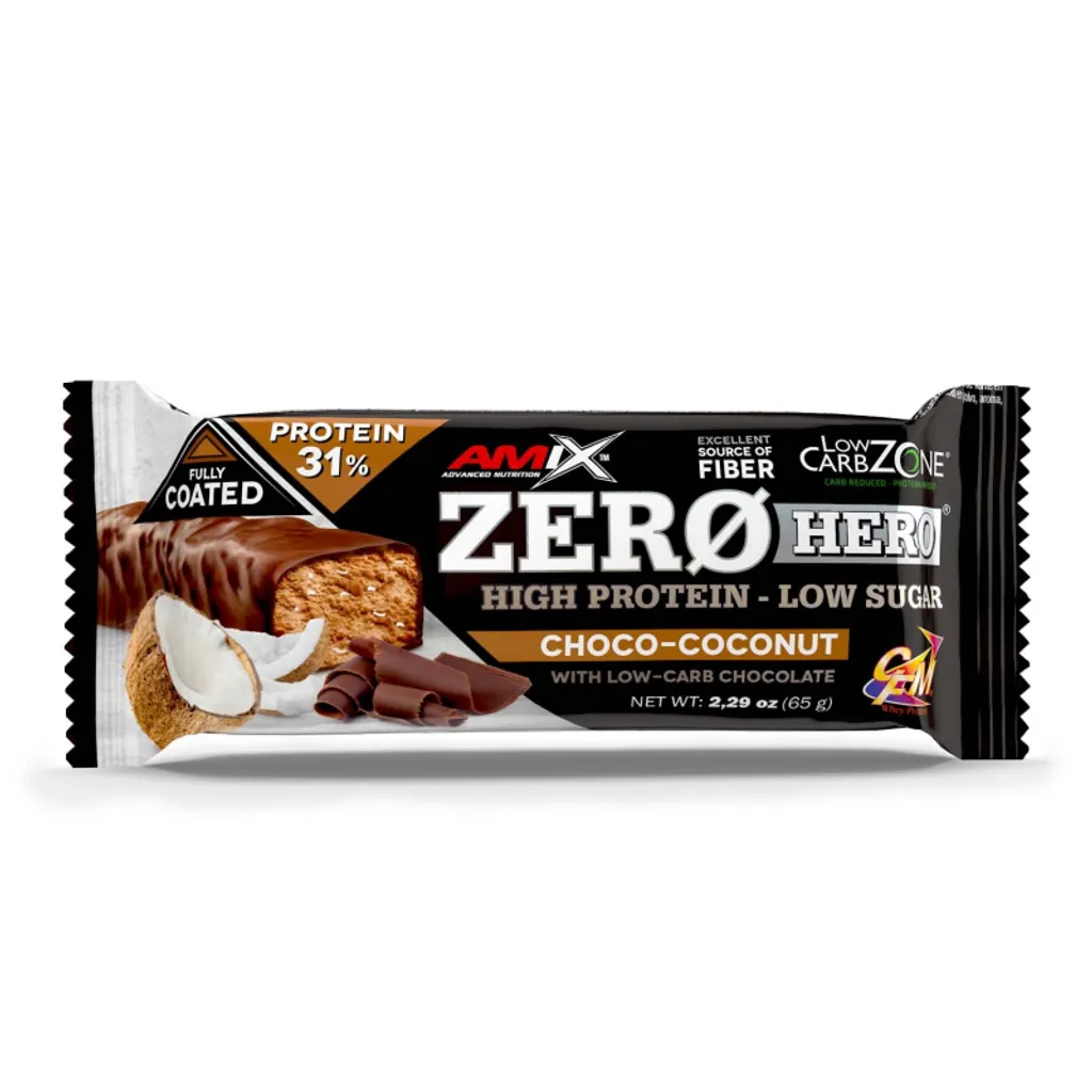 Amix Zero Hero Proteinriegel Shokolade 65g Durchsichtig  Durchsichtig One Size