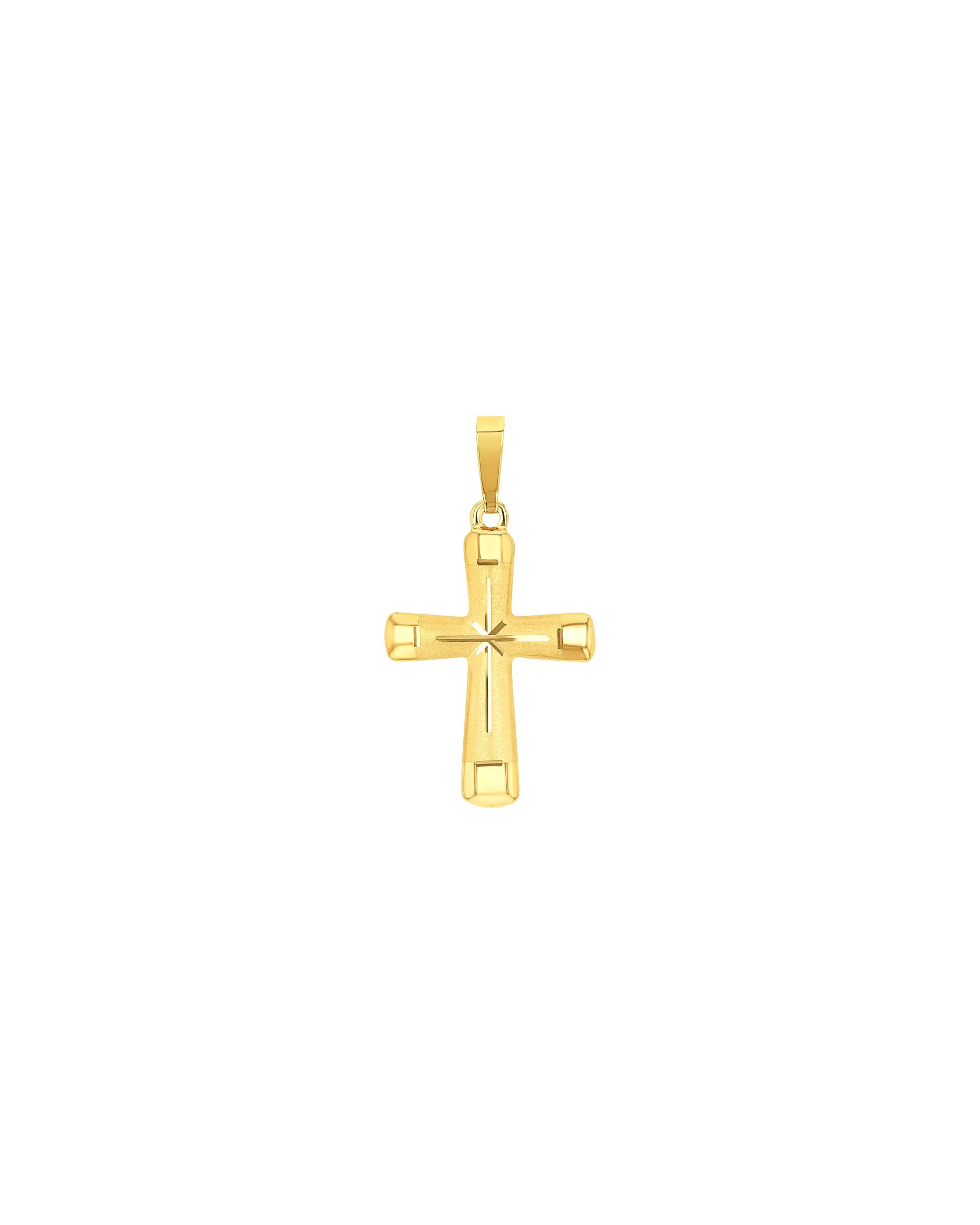 amor pendant motif pendant for men and women, unisex, gold 585 | Cross