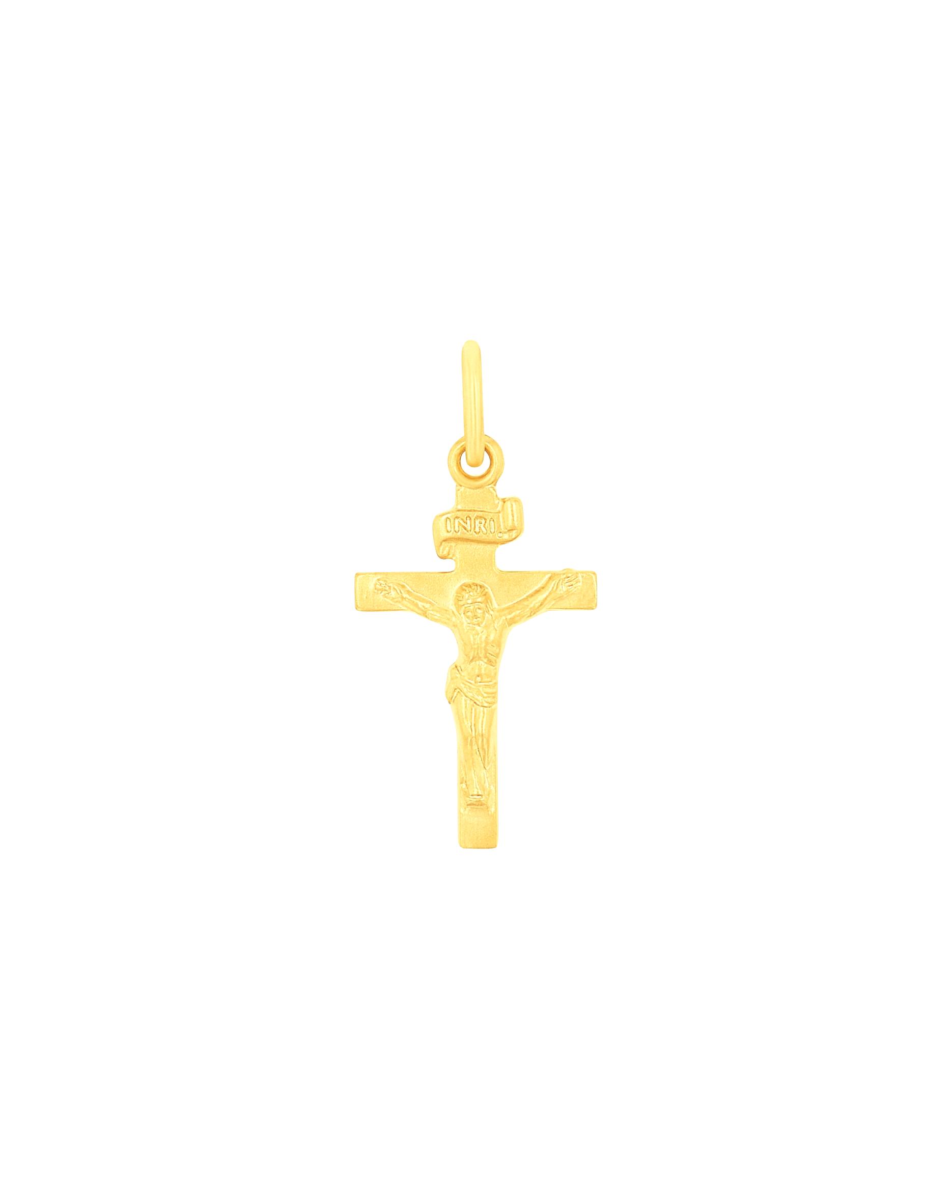 amor jewelry pendant motif pendant for men and women, unisex, 375 gold | Cross with body