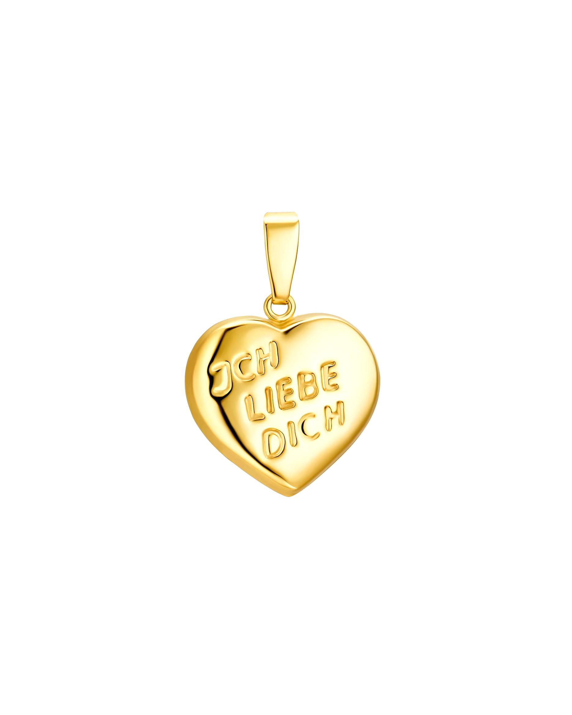 amor jewelry pendant motif pendant for men and women, unisex, gold 585 | Heart