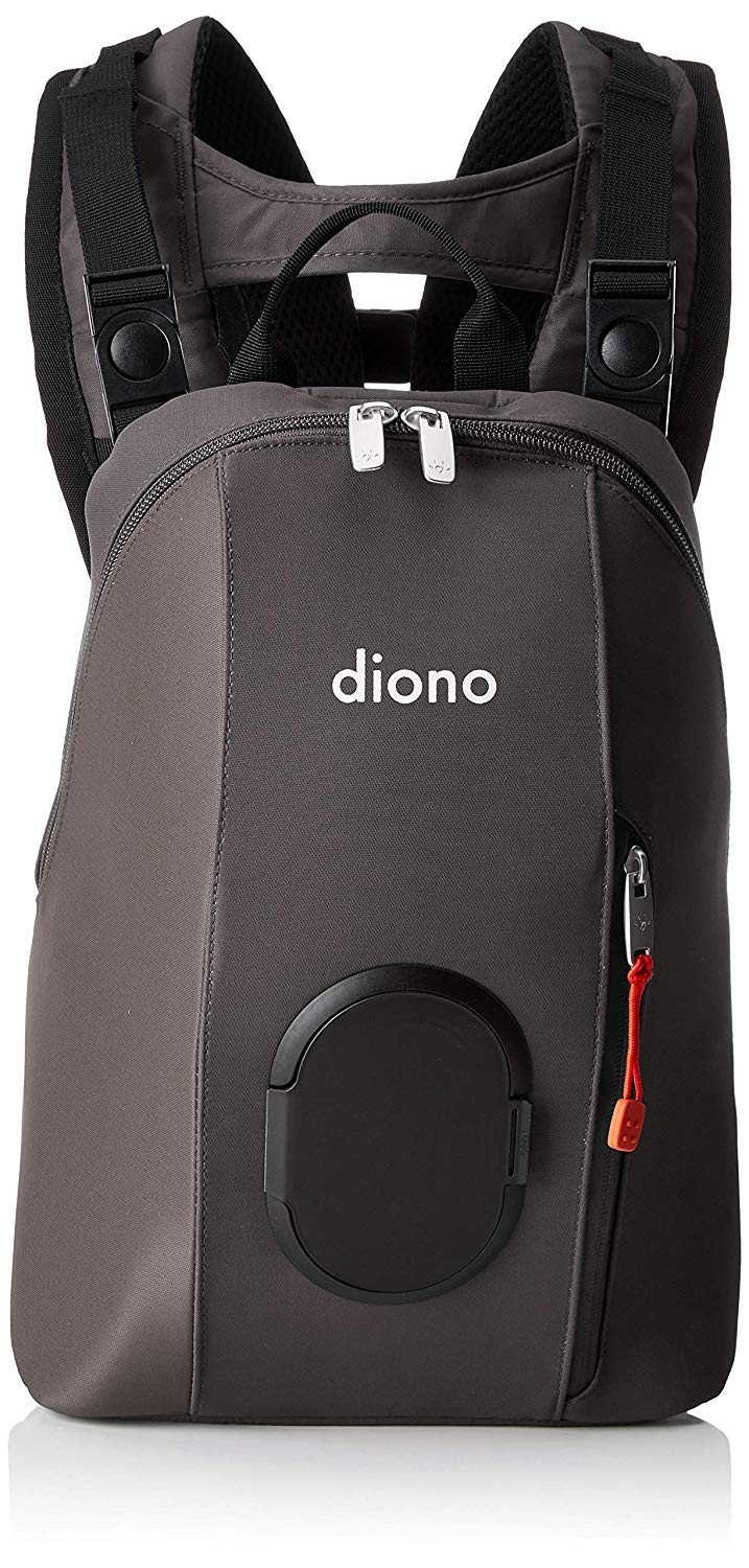 Diono Carus Complete 4-in-1 Baby Carrier System with Detachable Backpack, Light Grey