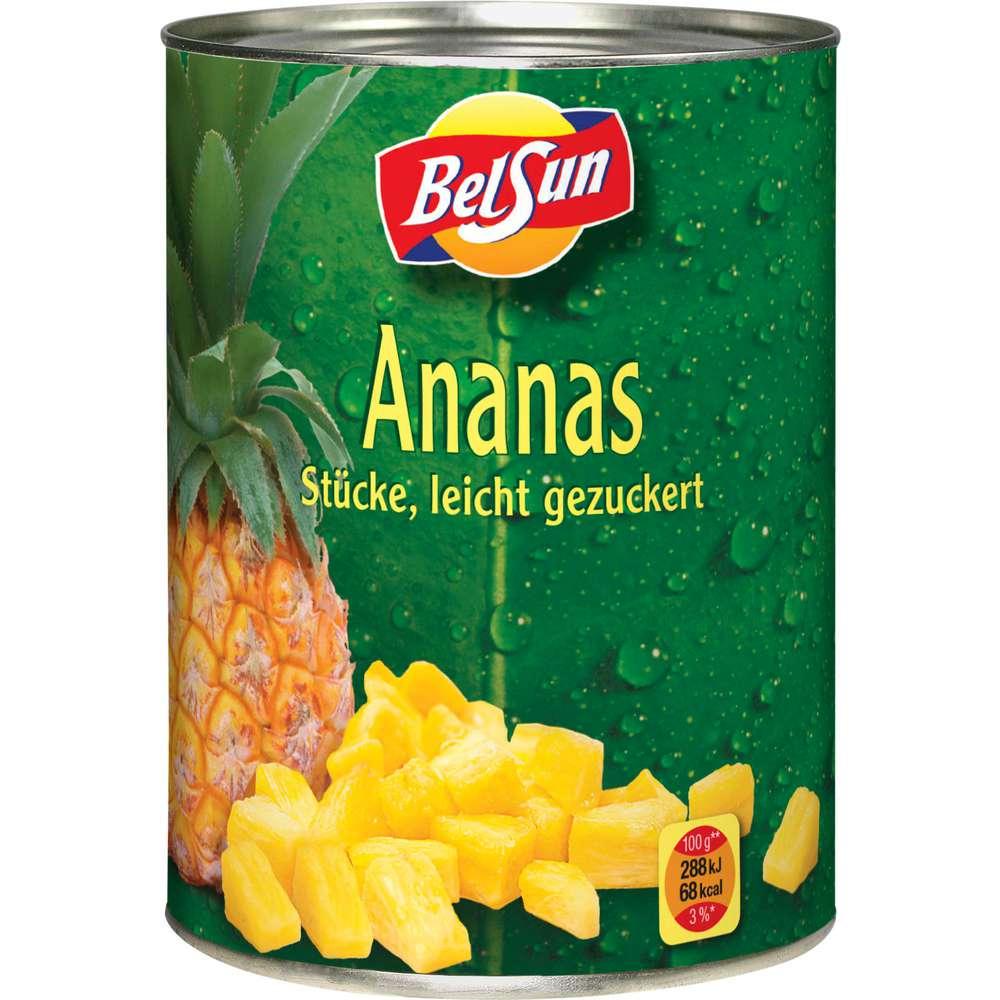 Pineapple pieces, lightly sugared