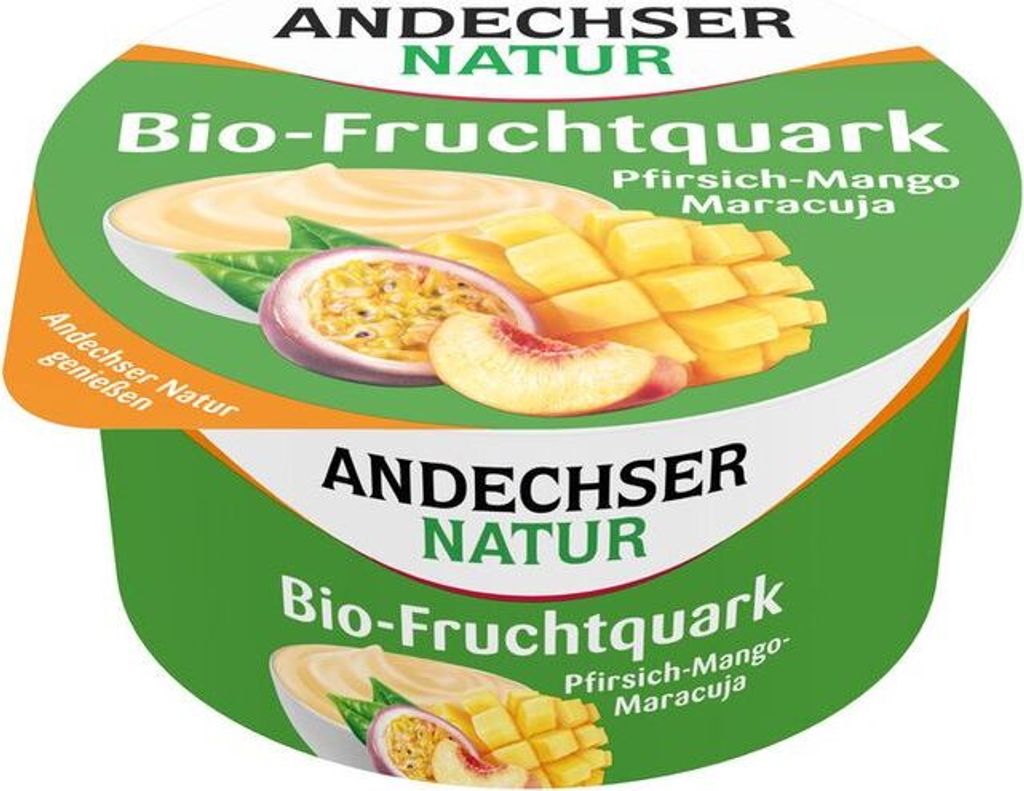 Andechser Natur Fruchtquark Pfirsich-Mango-Maracuja -- 150g x 6  - 6er Pack VPE