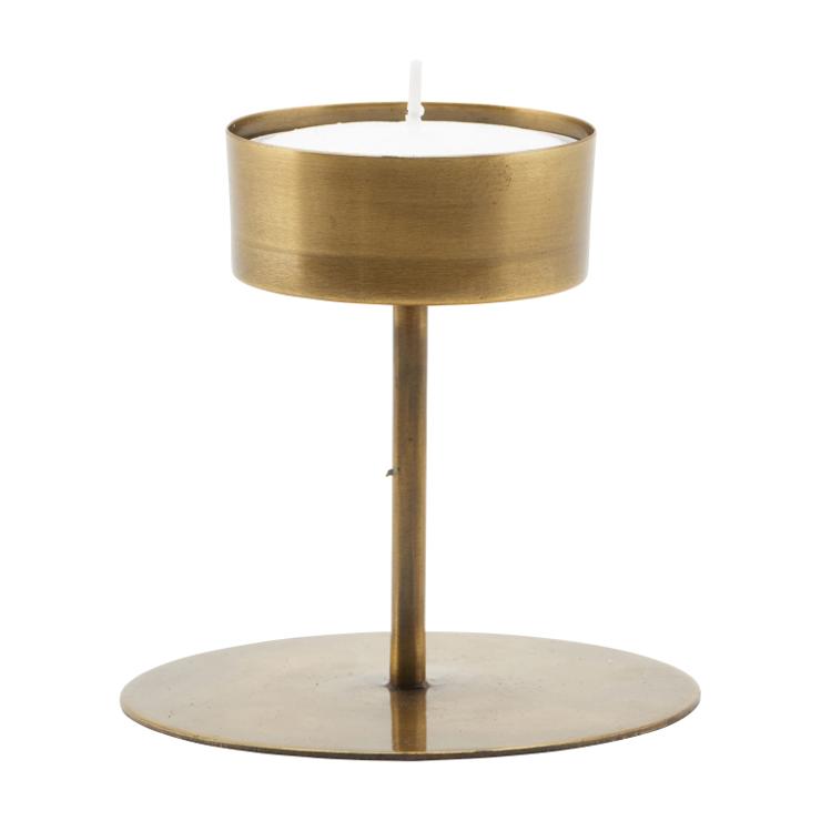 Anit Candle Holder Antique Brass