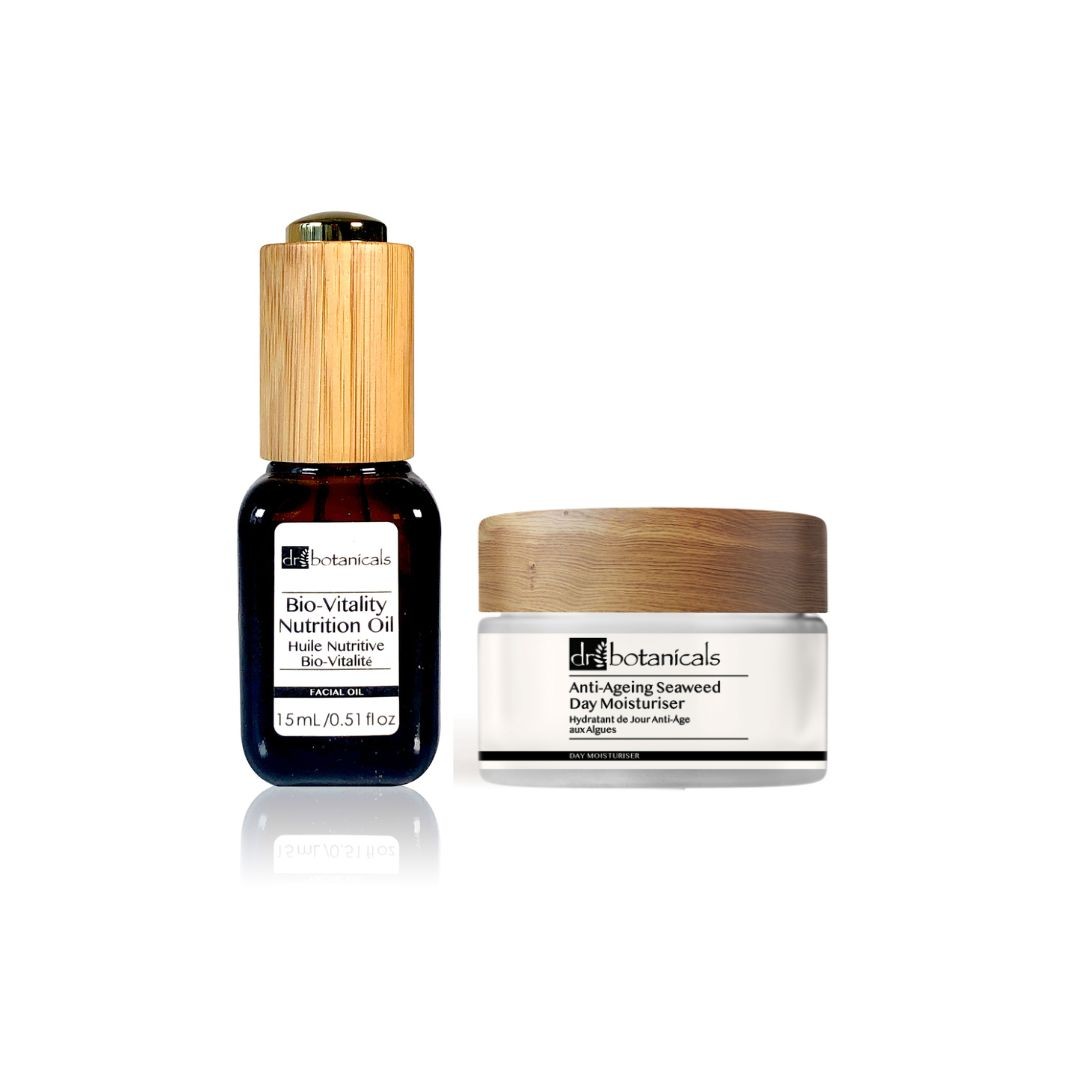Anti-Aging Plant-Based Moisturizer & Facial Oil Set
