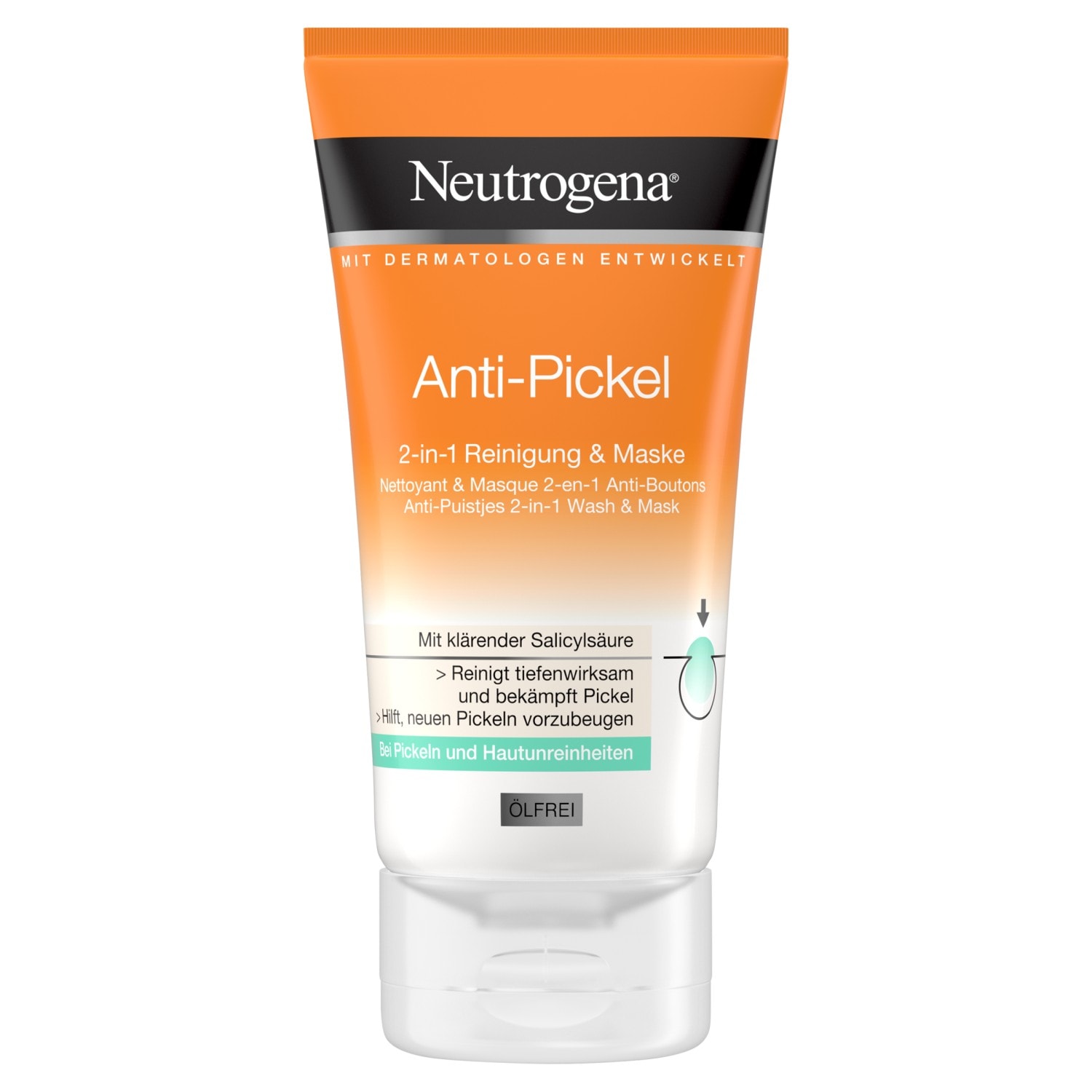 Neutrogena Anti-Pimple 2in1 Cleansing & Mask