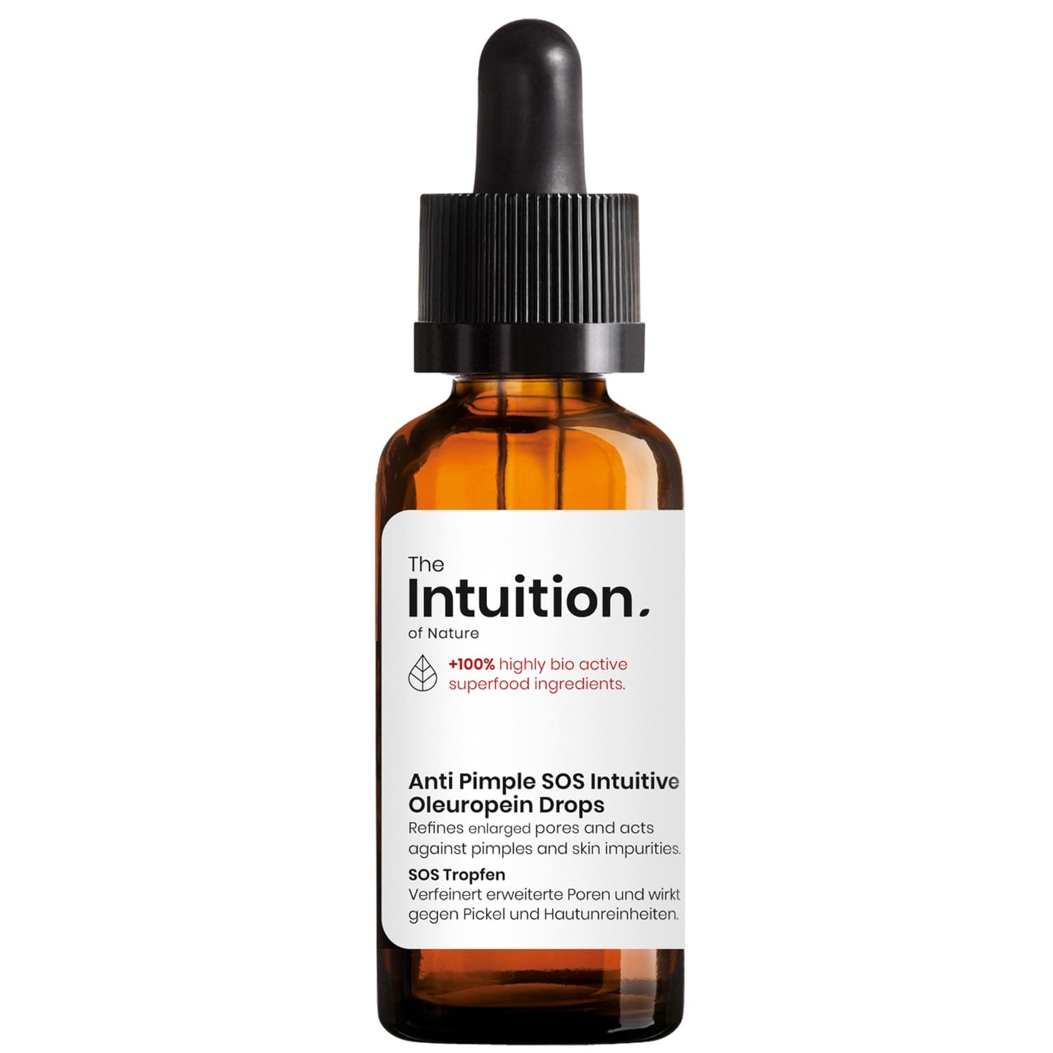 The Intuition Of Nature Anti Pimple SOS Intuitive Oleuropein Drops