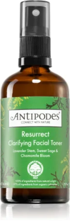 Antipodes Resurrect Clarifying Facial Toner invigorating cleansing tonic in a spray