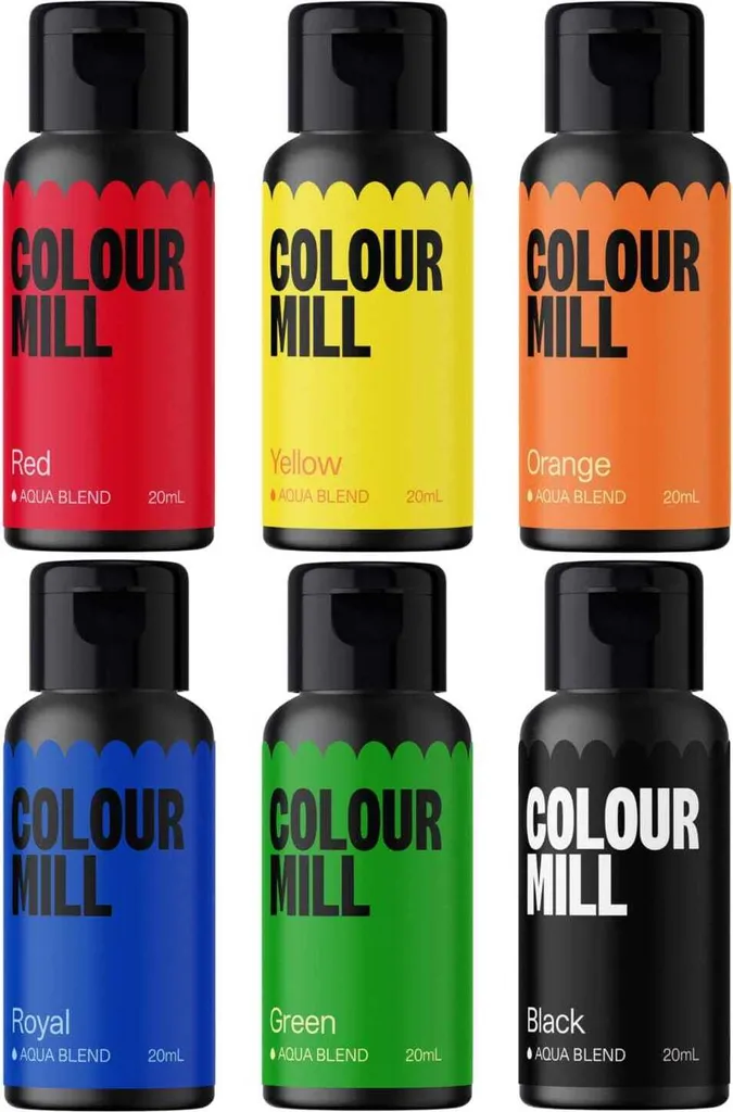 AOS Set | Colour Mill Aqua Blend Food Colouring Primary Set 6x 20ml