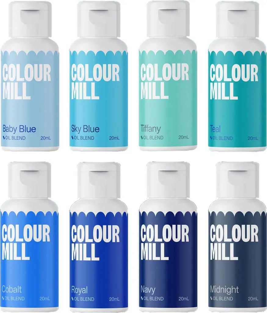 AOS Set | Colour Mill Food Colouring Blue Colours Set II 8x 20ml