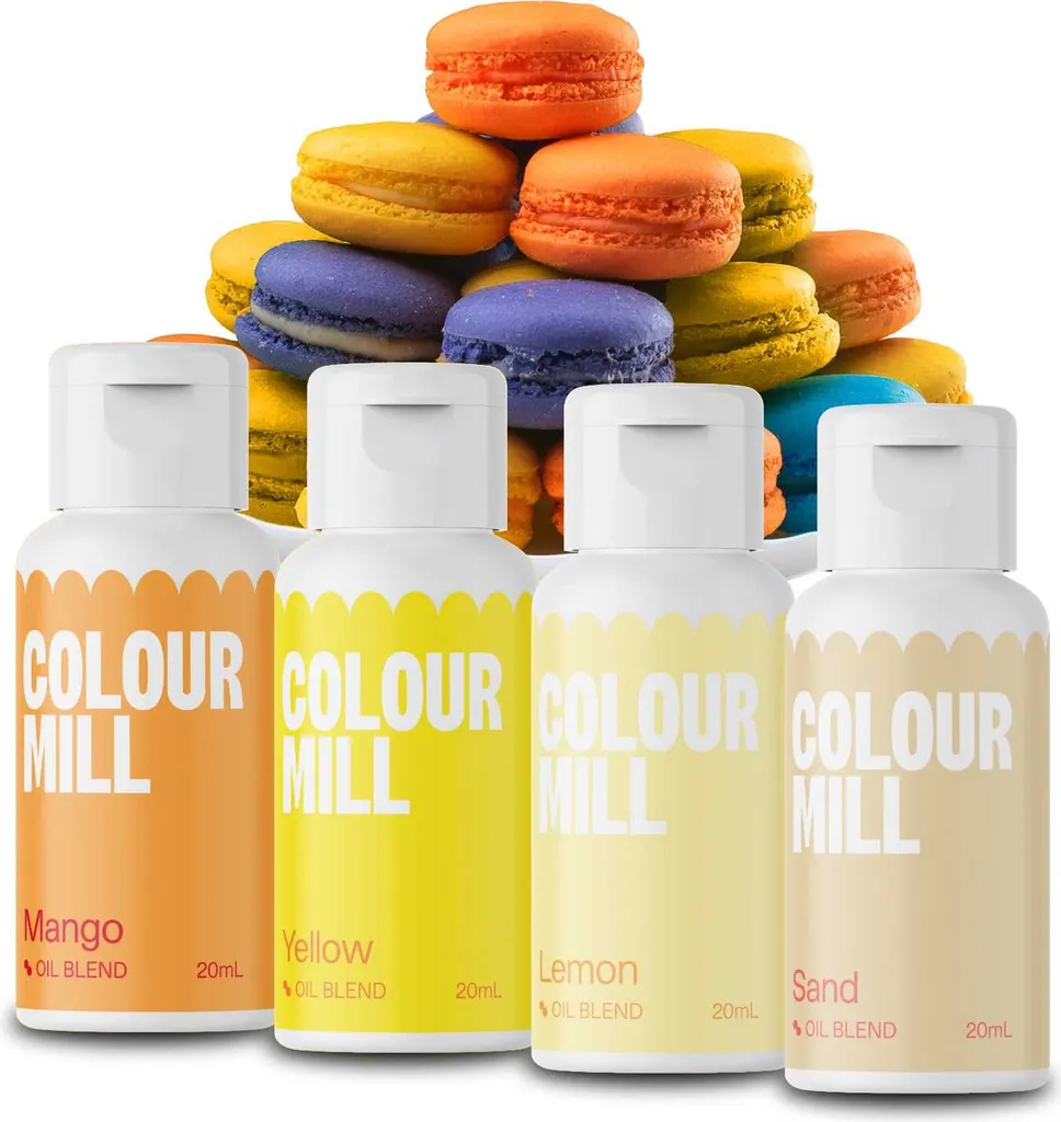 AOS Set | Color Mill Food Color Yellow Colors Set 4x 20ml