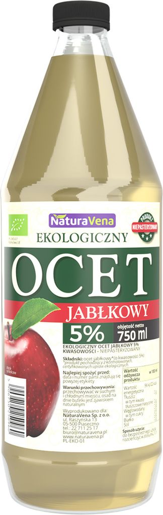 APPLE CIDER VINEGAR 5% 750 ml - NATURAVENA