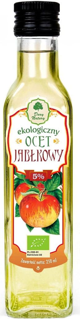APPLE VINEGAR 5% UNFILTERED 250 ml - DARY NATURY