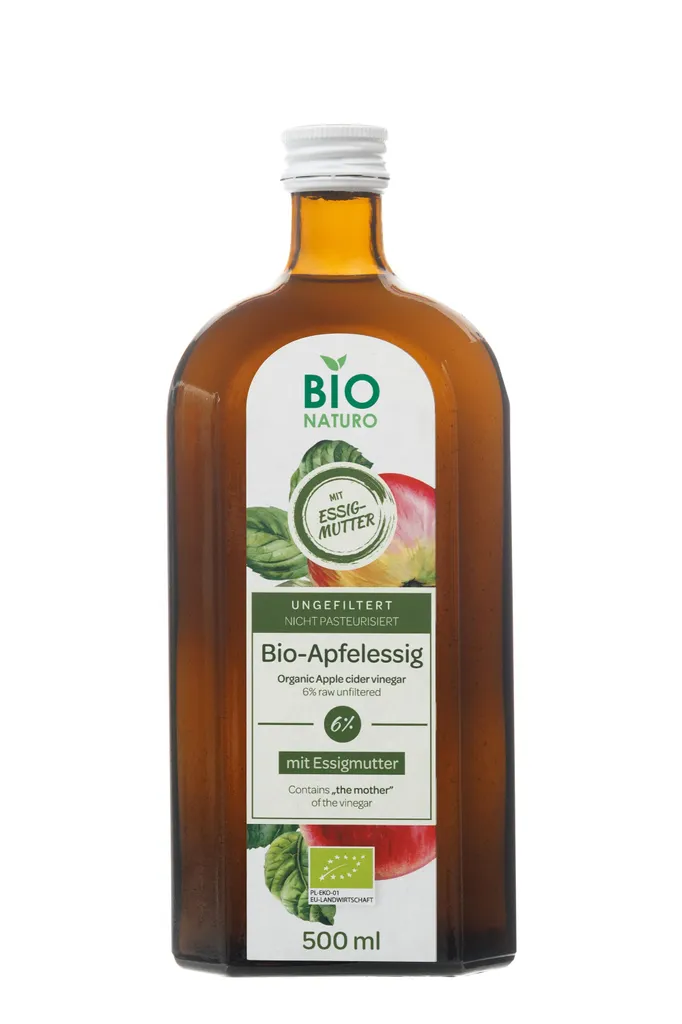 Apple cider vinegar 6% 500ml - high-quality vinegar made from organic apples / BioNaturo