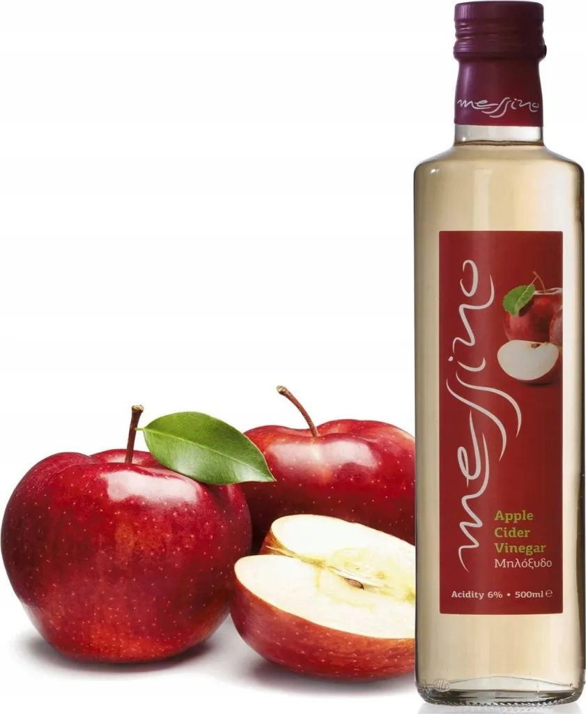 Apple Cider Vinegar, Messino, Vinegar 500 ml, Natural Vinegar, Greek Vinegar, No Added Sugar