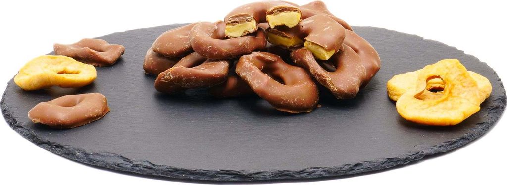 Apple rings with milk chocolate: 500g Size: 500g