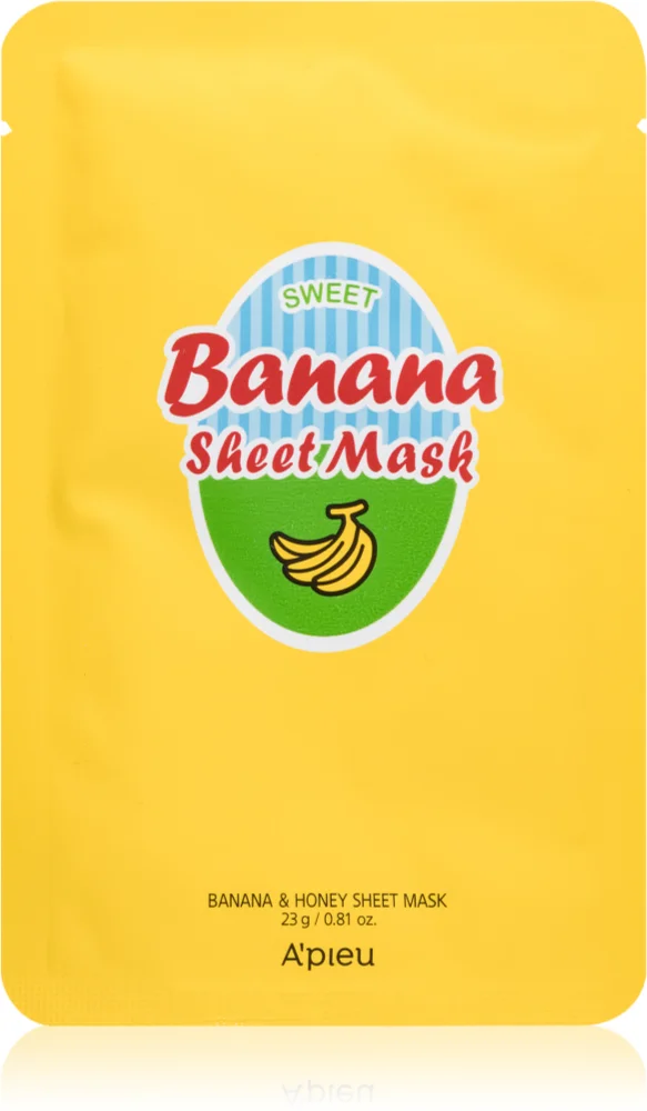 A’pieu Banana Nourishing sheet mask for clear and smooth skin