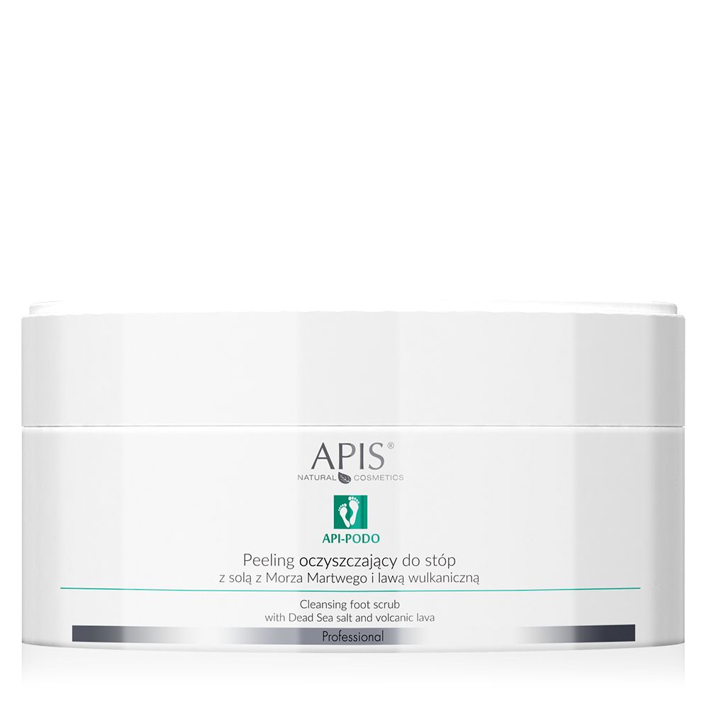 APIS API-PODO, foot cleansing peeling with Dead Sea salt and lava