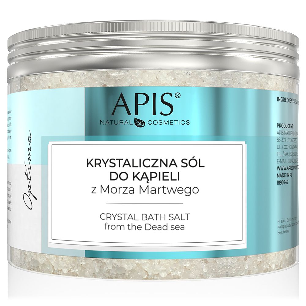 APIS OPTIMA, bath salt with crystalline salt from the Dead Sea, anti-cellulite,