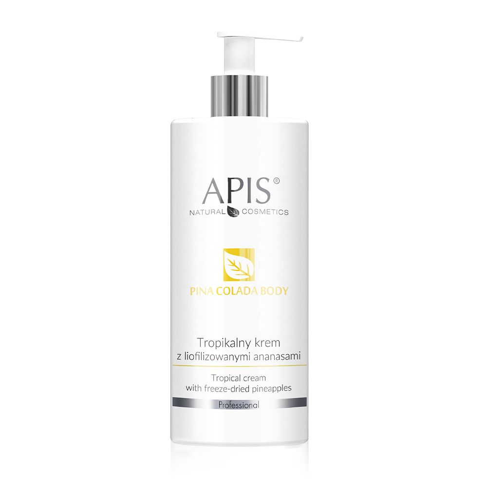 APIS PINA COLADA BODY, tropical cream with freeze-dried pineapple, anti-cellulite