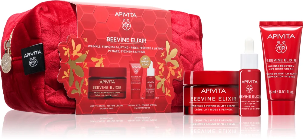 Apivita Beevine Elixir (Rich Texture) Christmas gift set Rich texture (against wrinkles)