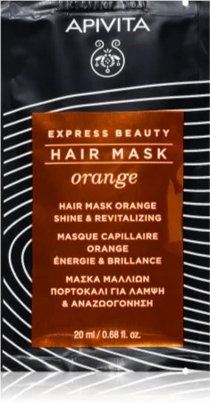 Apivita Express Beauty Hair mask Shine Orange revitalizing mask for the hair
