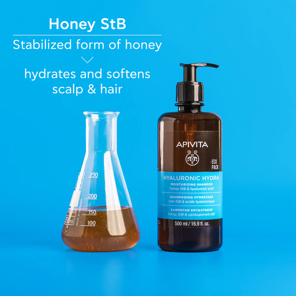 Apivita Hyaluronic Hydra Moisturizing Shampoo hydrating shampoo