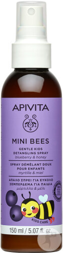 Apivita Kids Mini Bees Detangling Spray Blueberry And Honey 150ml