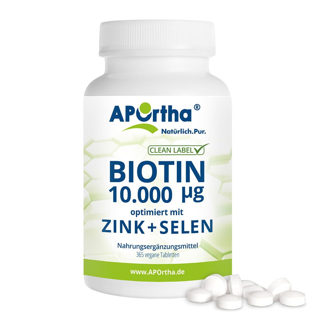 APOrtha® Biotin 10.000 µg + Zink + Selen - Tabletten