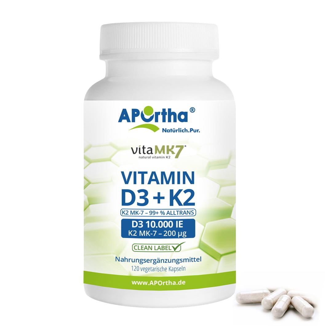 APortha® Vitamin D3 10,000 IU + Vitamin K2 vitaMK7® 200 µg