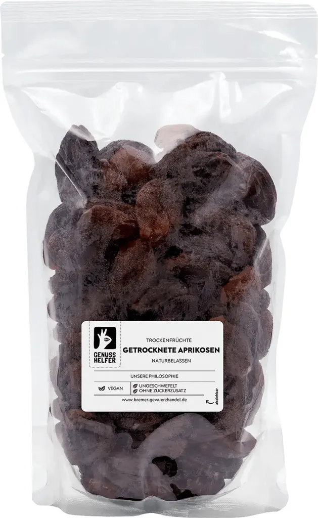 Dried apricots, dried fruits without added sugar & unsulfured, 1kg