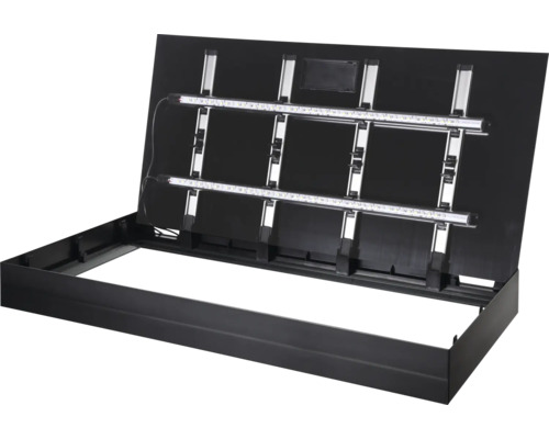 Aquarium cover sera AquaTank Light Set Cover with 2 LED daylight sunrise 660 for all sera AquaTanks 80 x 40 x 8 cm