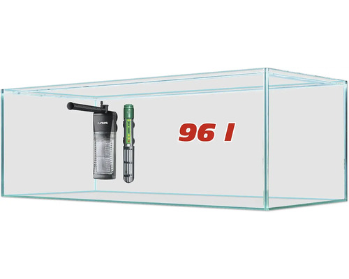Aquarium Sera Scaper's Tank 96 l incl. internal filter, control heater 100 W, foam pad heater/heating rod approx. 82 x 40 x 30 cm (height)