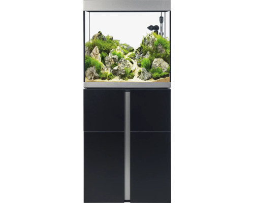 Aquarium combination Fluval Siena 166 with LED lighting, heater, external filter and base cabinet 166 l black 55 x 55 x 128 cm