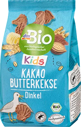 dmBio Children's snack butter biscuit spelled chocolate from 3 years, 125 g