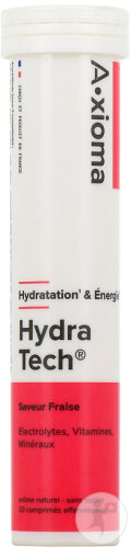 Aragan Hydratech Strawberry Electrolytes Hydration & Energy 20 Effervescent Tablets