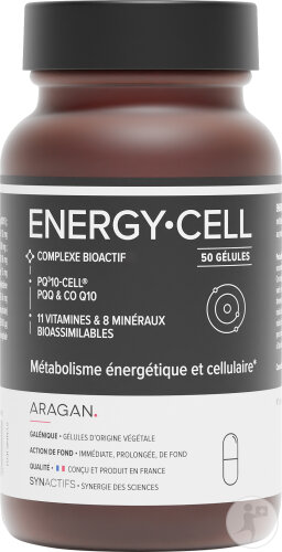 Aragan Synactifs Energycell Tonus And Vitality 50 Capsules