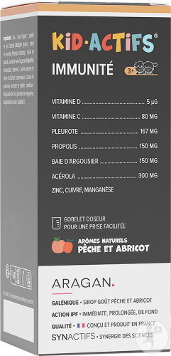 Aragan Synactives Syrup Kidactives Immunity 125 ml