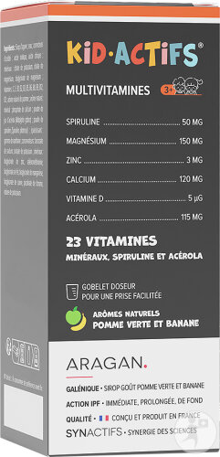 Aragan Synactives Syrup Kidactives Multivitamins 125 ml