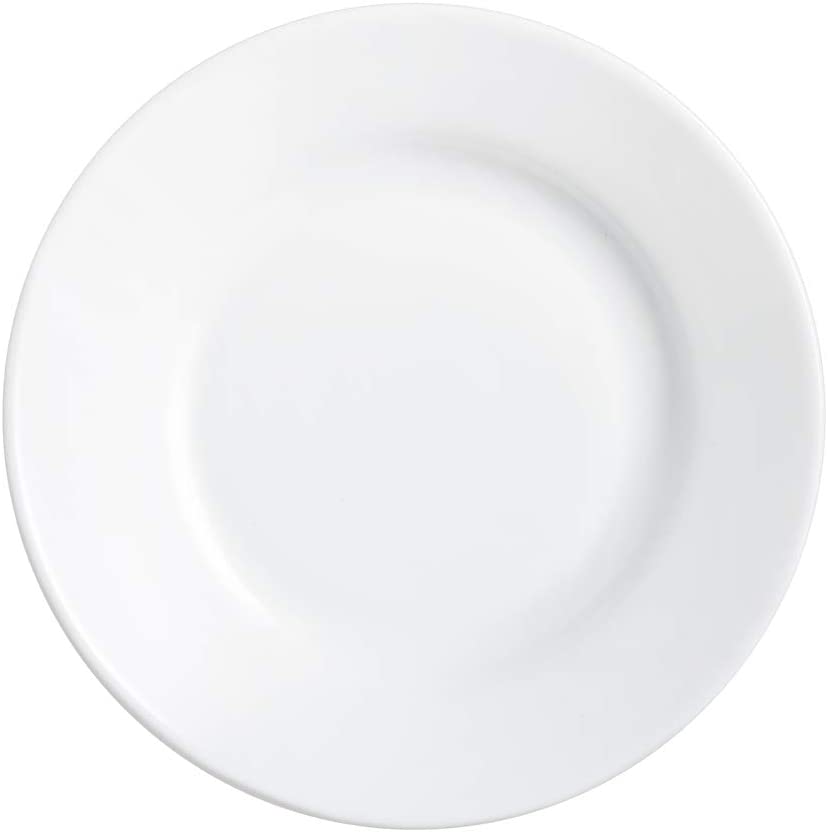 Arcoroc 22514 White Restaurant Soup Plate 22.5 cm Opal White