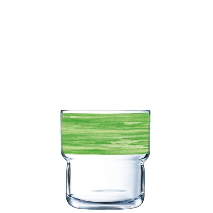 Arcoroc, Brush Green - stacking cup Log No. FB22, contents: 220 ml, H: 79 mm, D: 73 mm