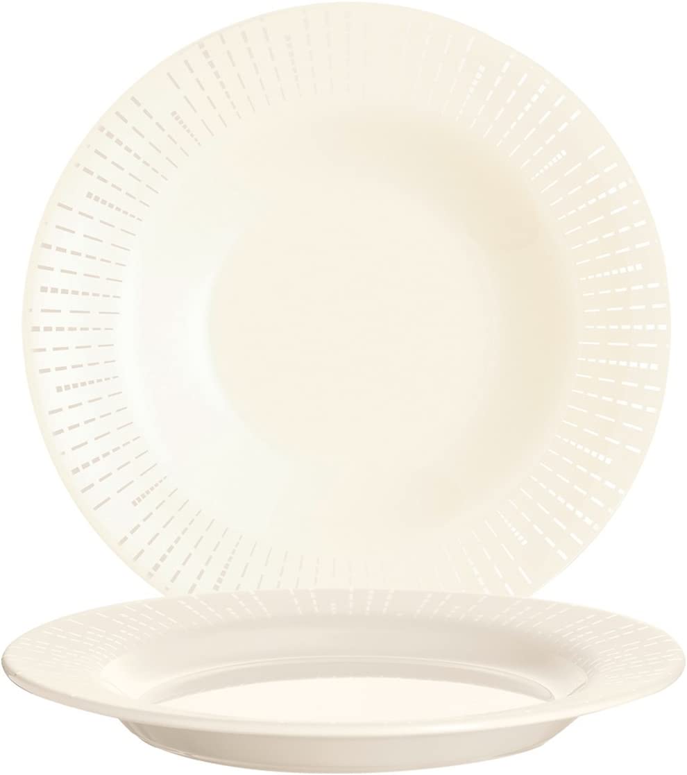 Arcoroc Plate Series Intensity So Chic Cream White/Cream Teller tief Ø 22cm