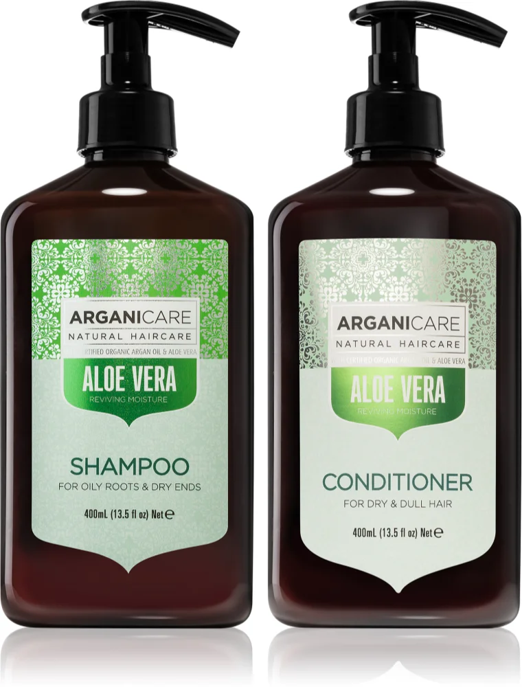 Arganicare Aloe vera shampoo with conditioner (provides moisture and shine)
