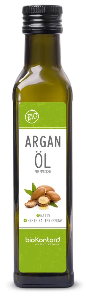 Arganöl 250 ml I nativ und kaltgepresst I 100% rein I beste Rohkostqualität von bioKontor