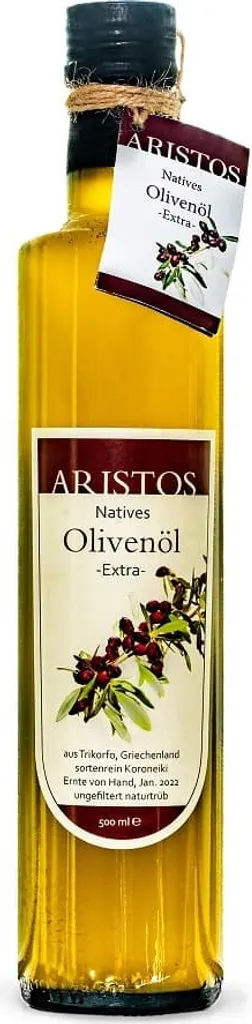 Aristos NativesOlivenöl Extra Kaltgepresst Eigenanbau Griechenland 500 ml