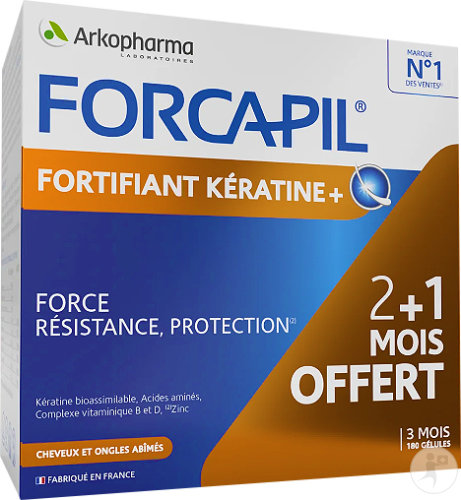 Arkopharma Forcapil Strengthening Keratin + Program 3 Months 180 Capsules