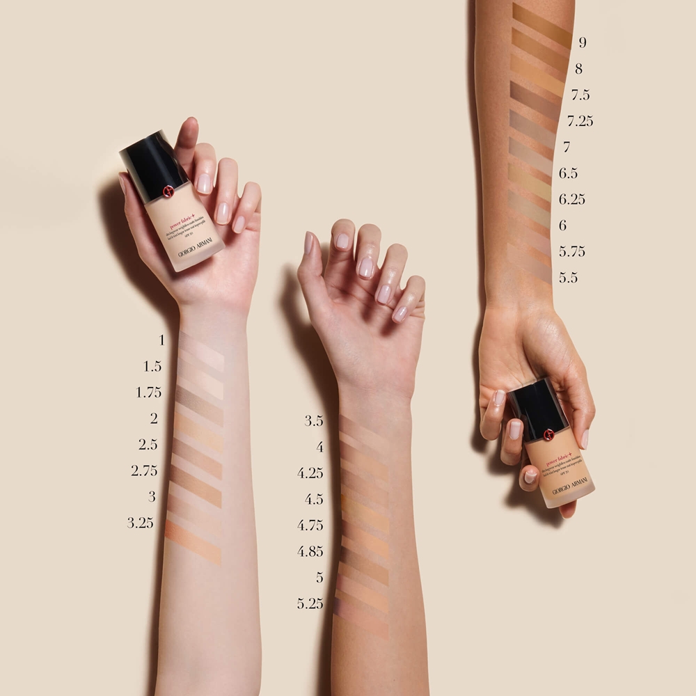 Armani Power Fabric+ Foundation full coverage makeup SPF 20