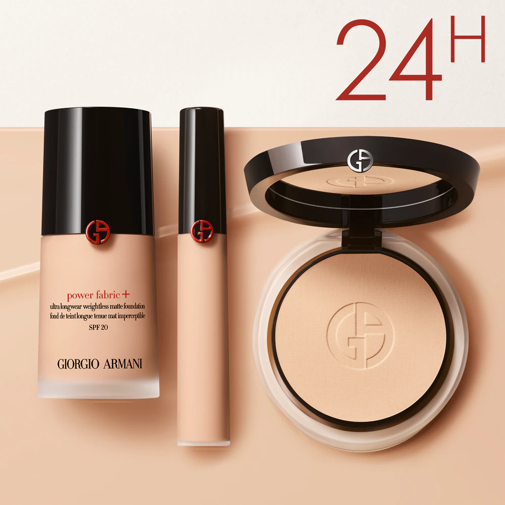 Armani Power Fabric+ Foundation full coverage makeup SPF 20